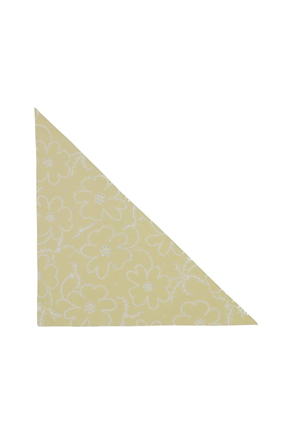 Floral Broderie Bandana Pistachio