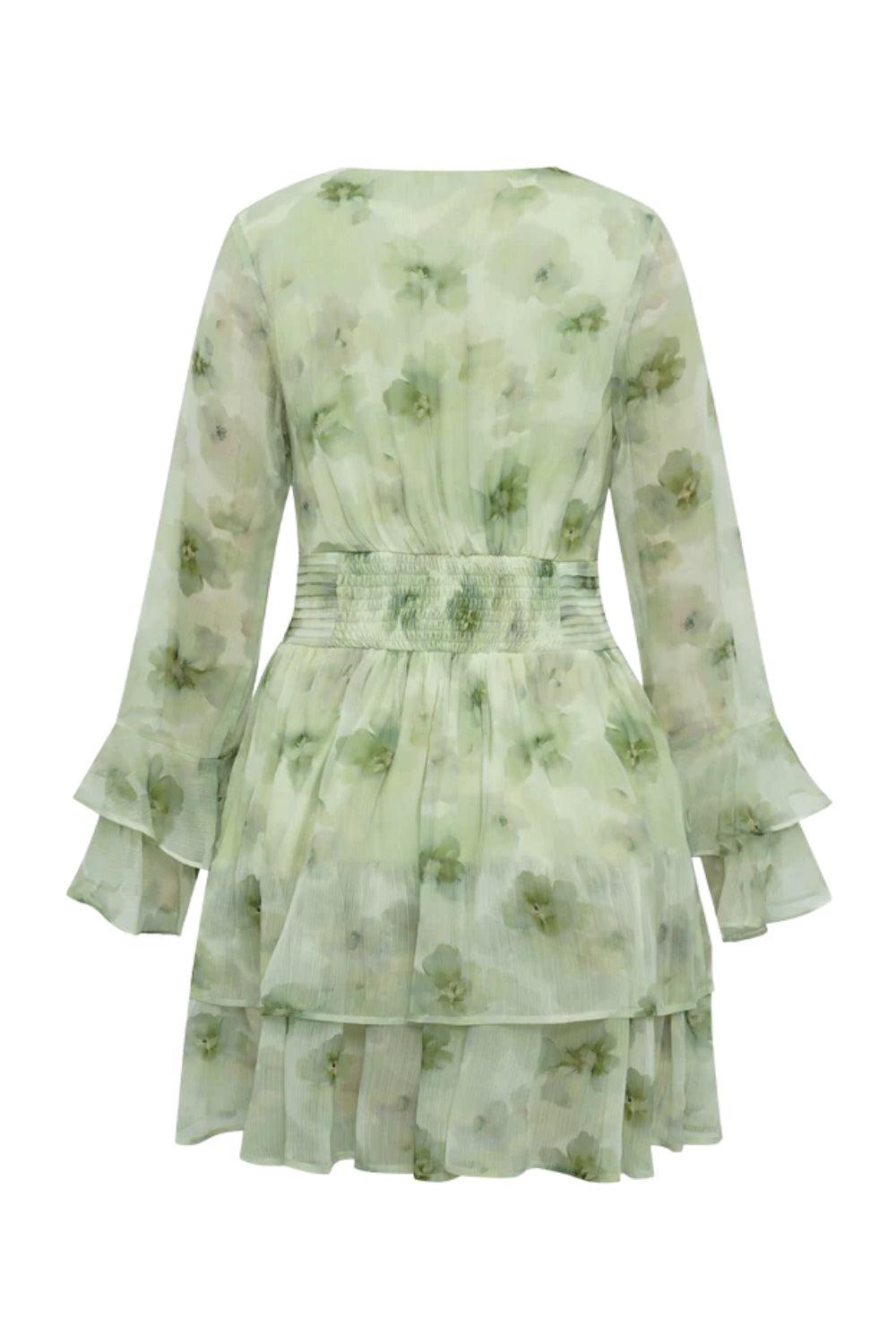 Florella short dress Dusty green