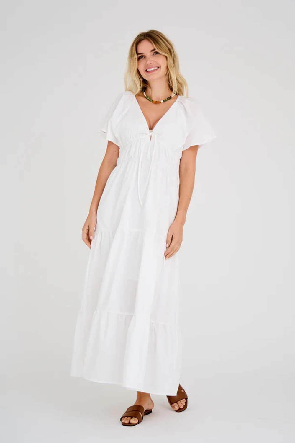 Fransisko Maxi Dress White