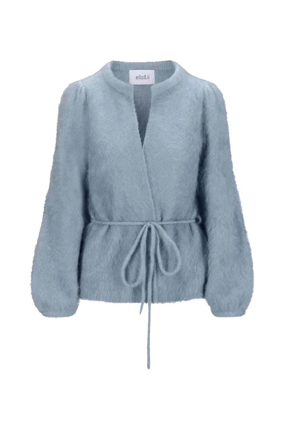 Fredrikke Chunky Cardigan Denim Blue