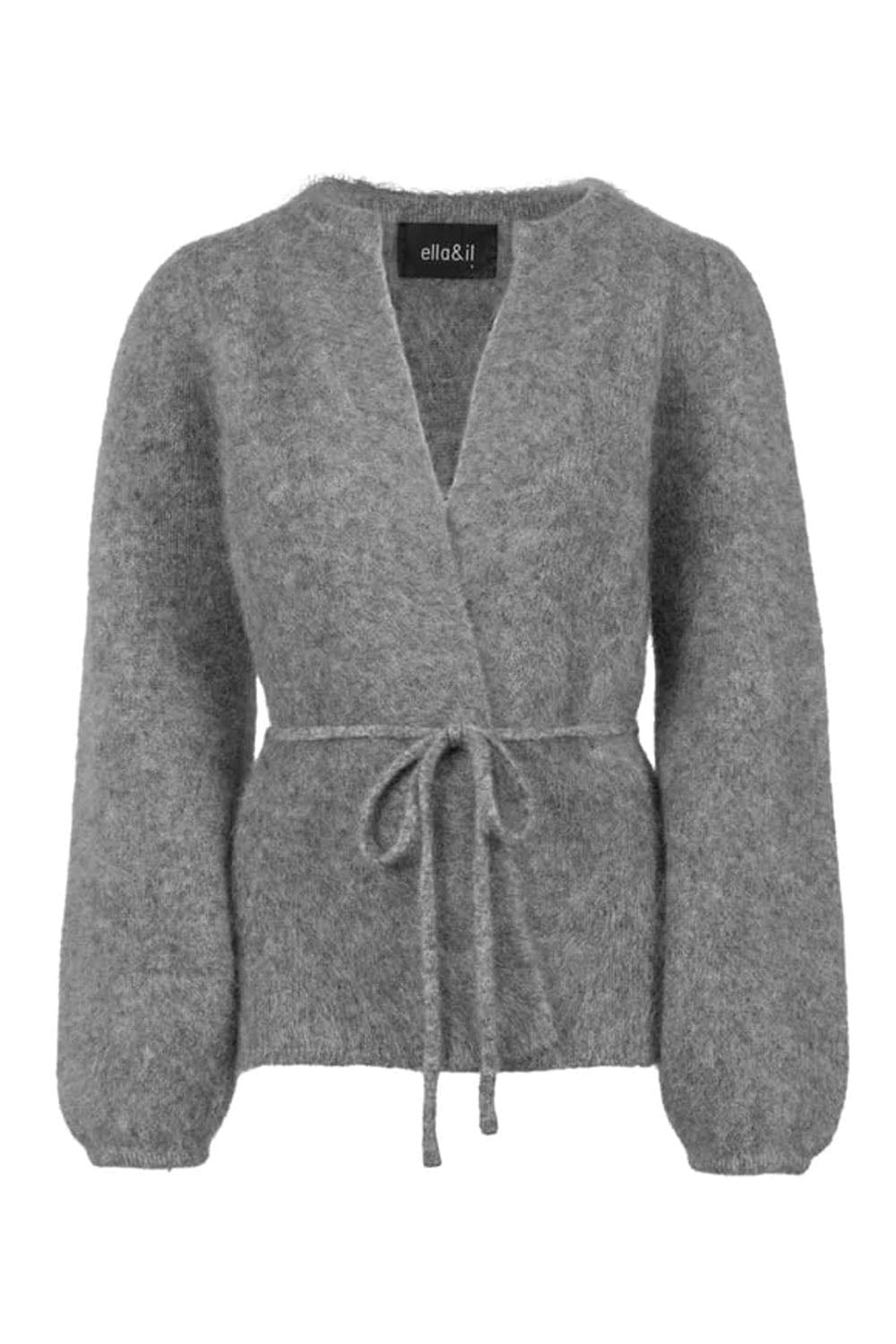 Fredrikke Chunky Cardigan Grey melange