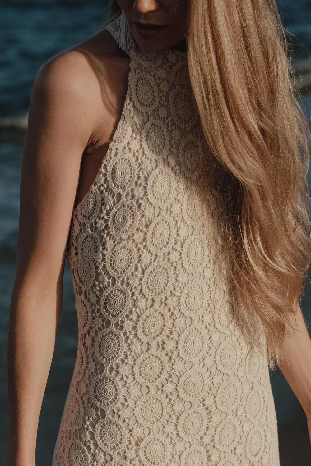 Frida dress cream