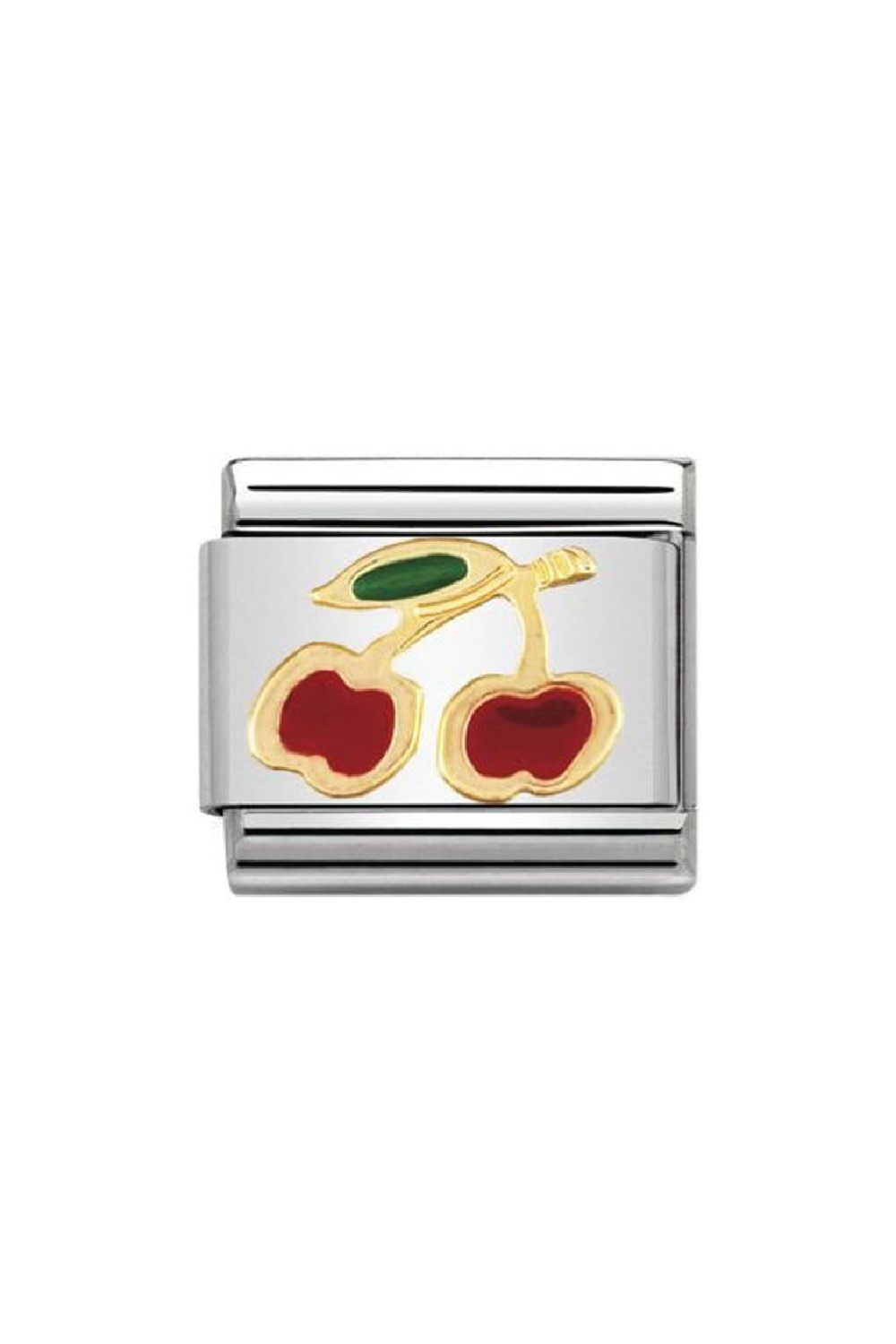 Fruits 18k Gold & enamel Cherry