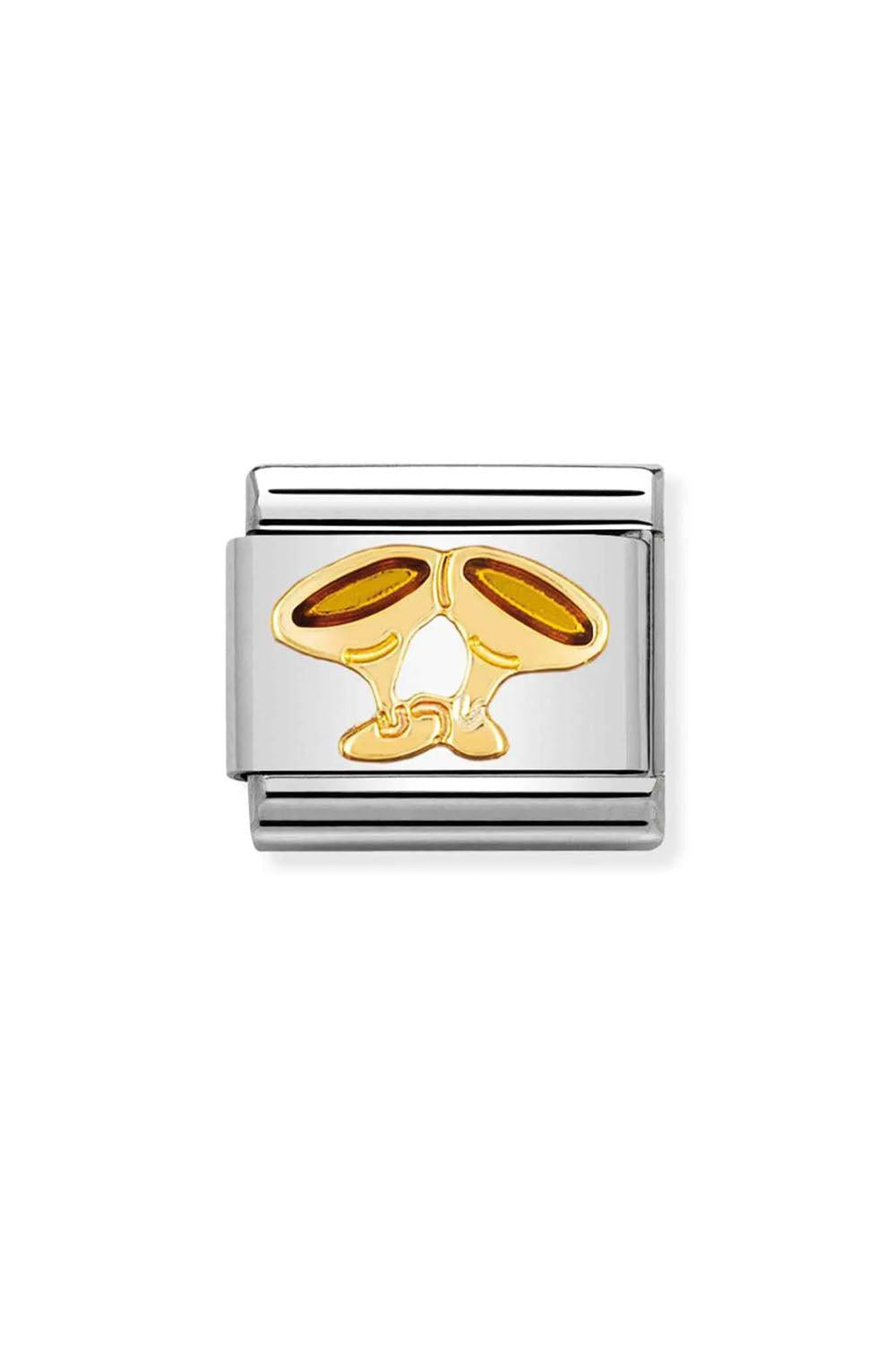 Fun 18k Gold & enamel Champagne glasses