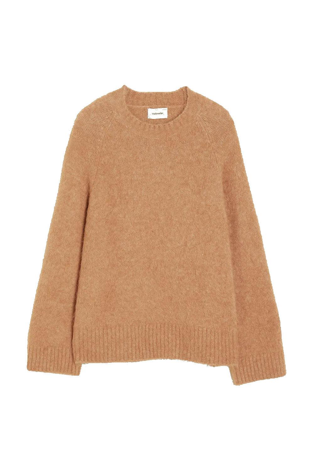 Fure Fluffy Knit Sweater Beige