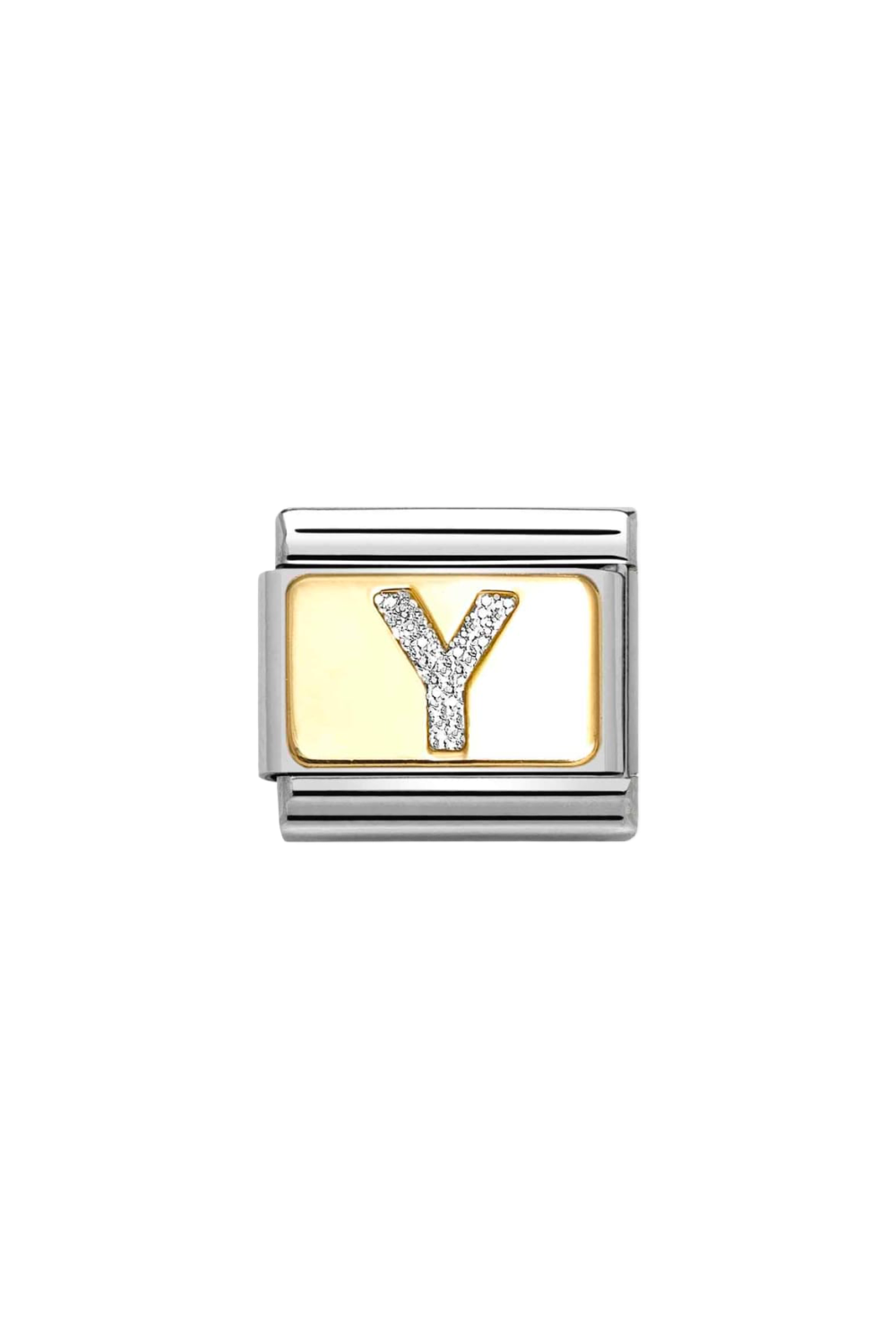 GLITTER LETTERS 18k Gold & Enamel Y