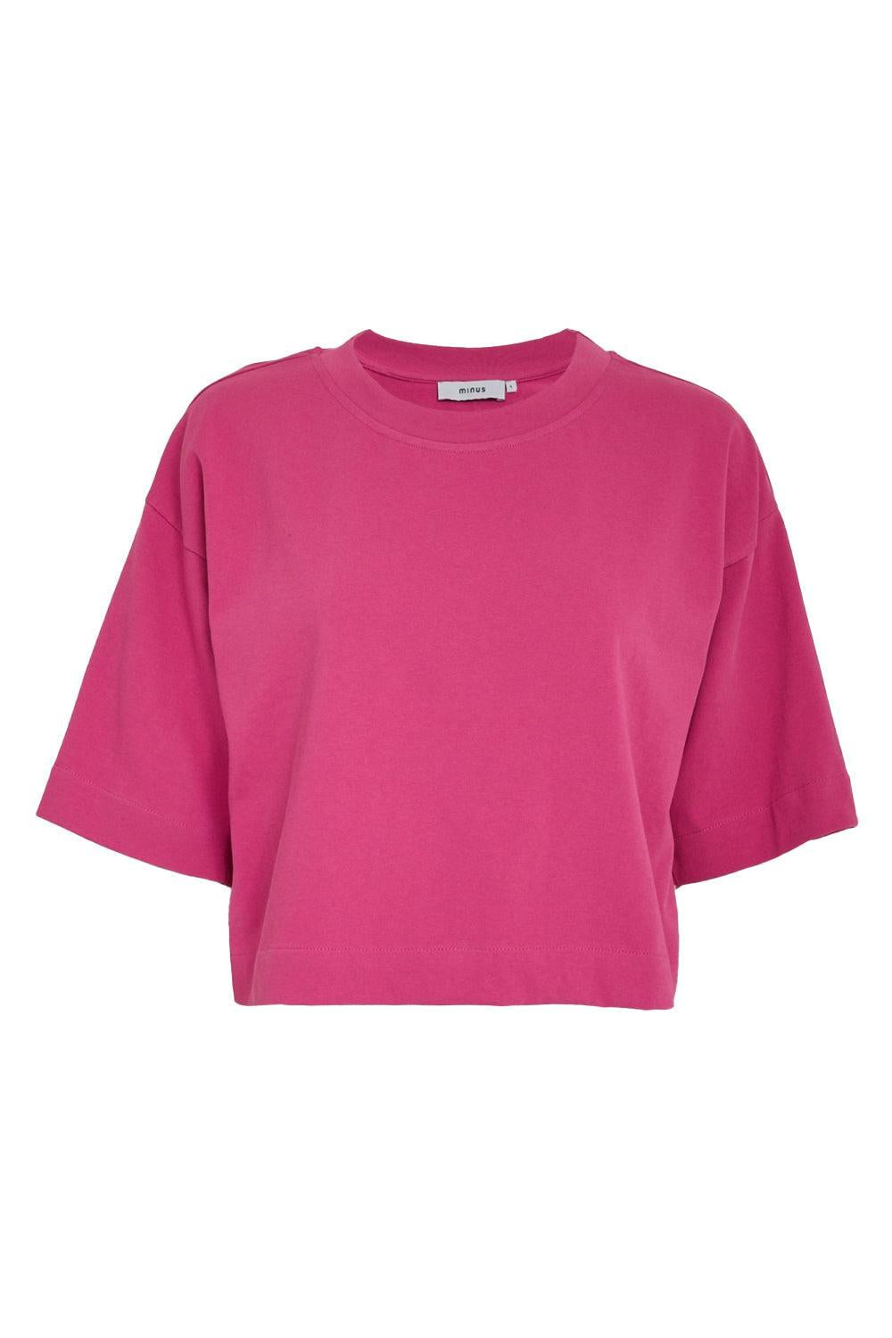 Gamma Cropped GOTS T-shirt Rose Violet