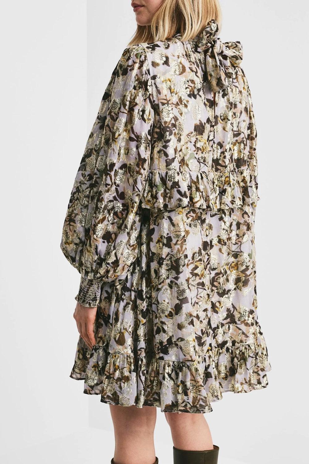 Georgette Tieband Dress October Field