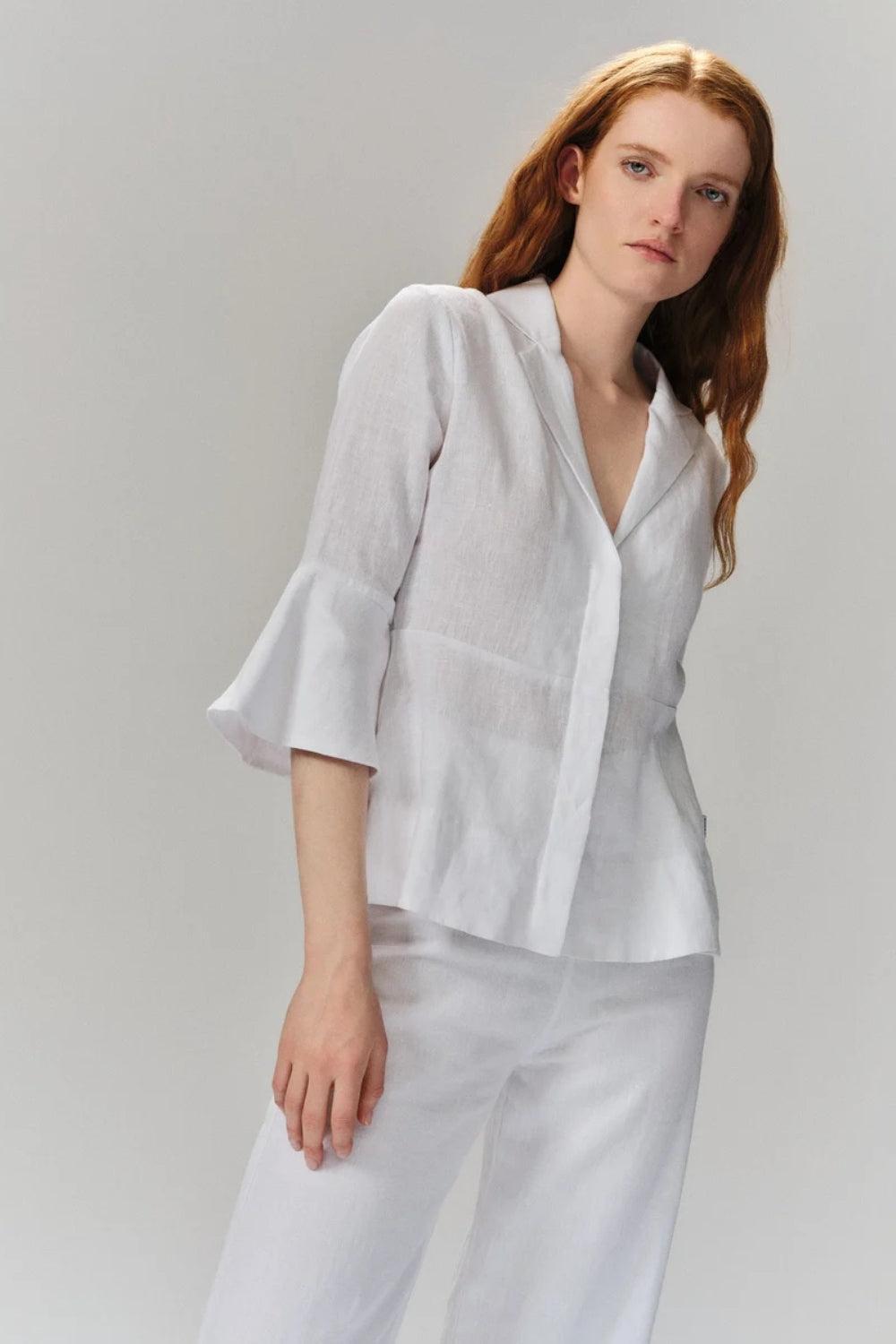 Guro Linen Shirt White