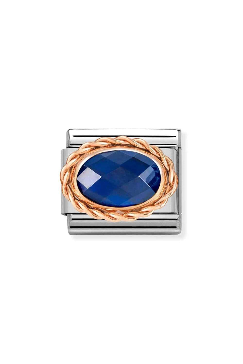 HARD STONES 18k Gold Twisted setting and 9k Gold Blue