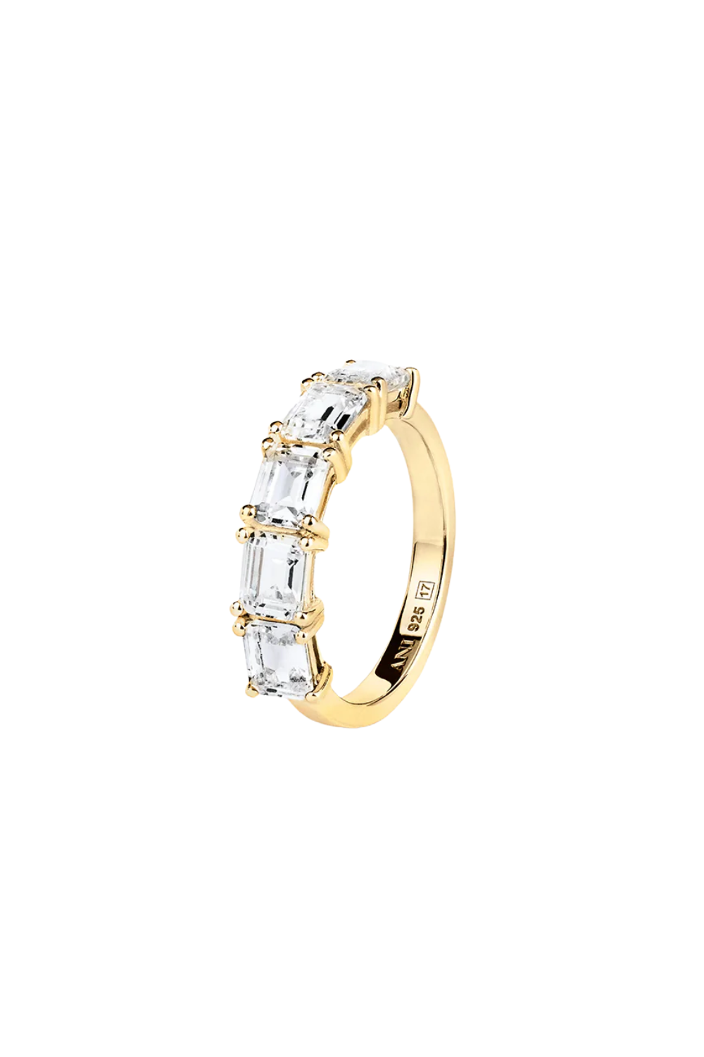 Half Emerald Ring Gold