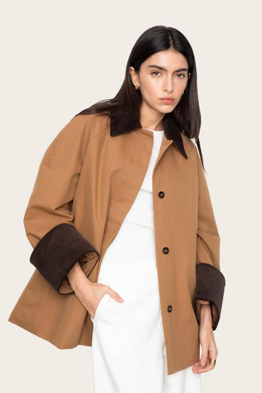 Heather Jacket Dark Camel