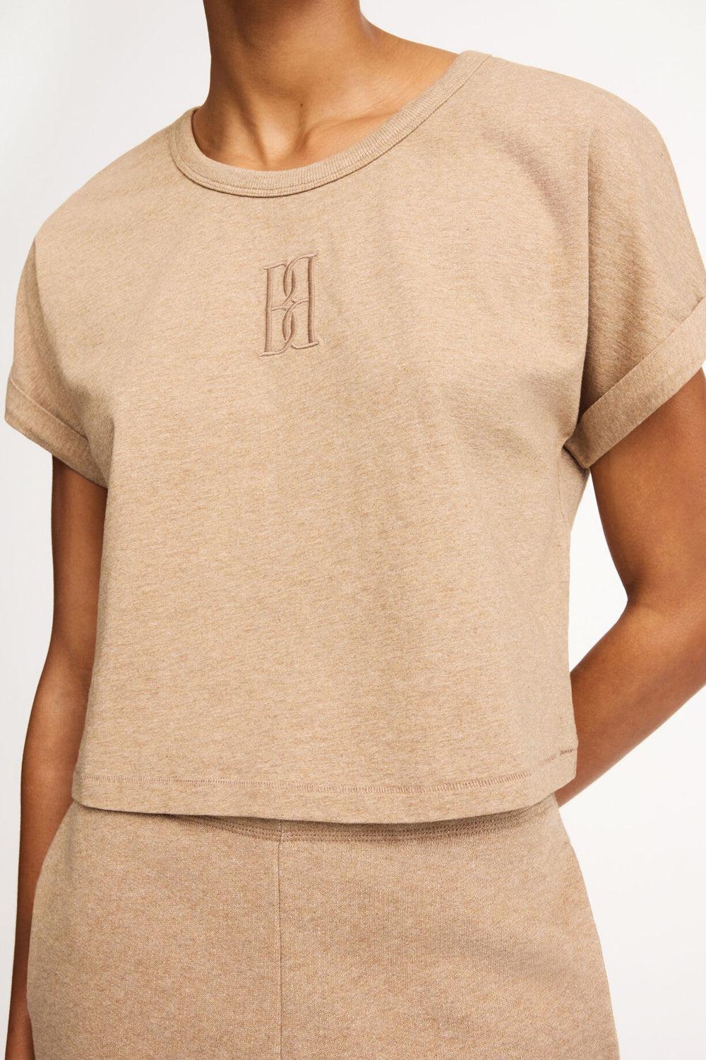 Hedalia Organic Cotton T-shirt Beige Melange
