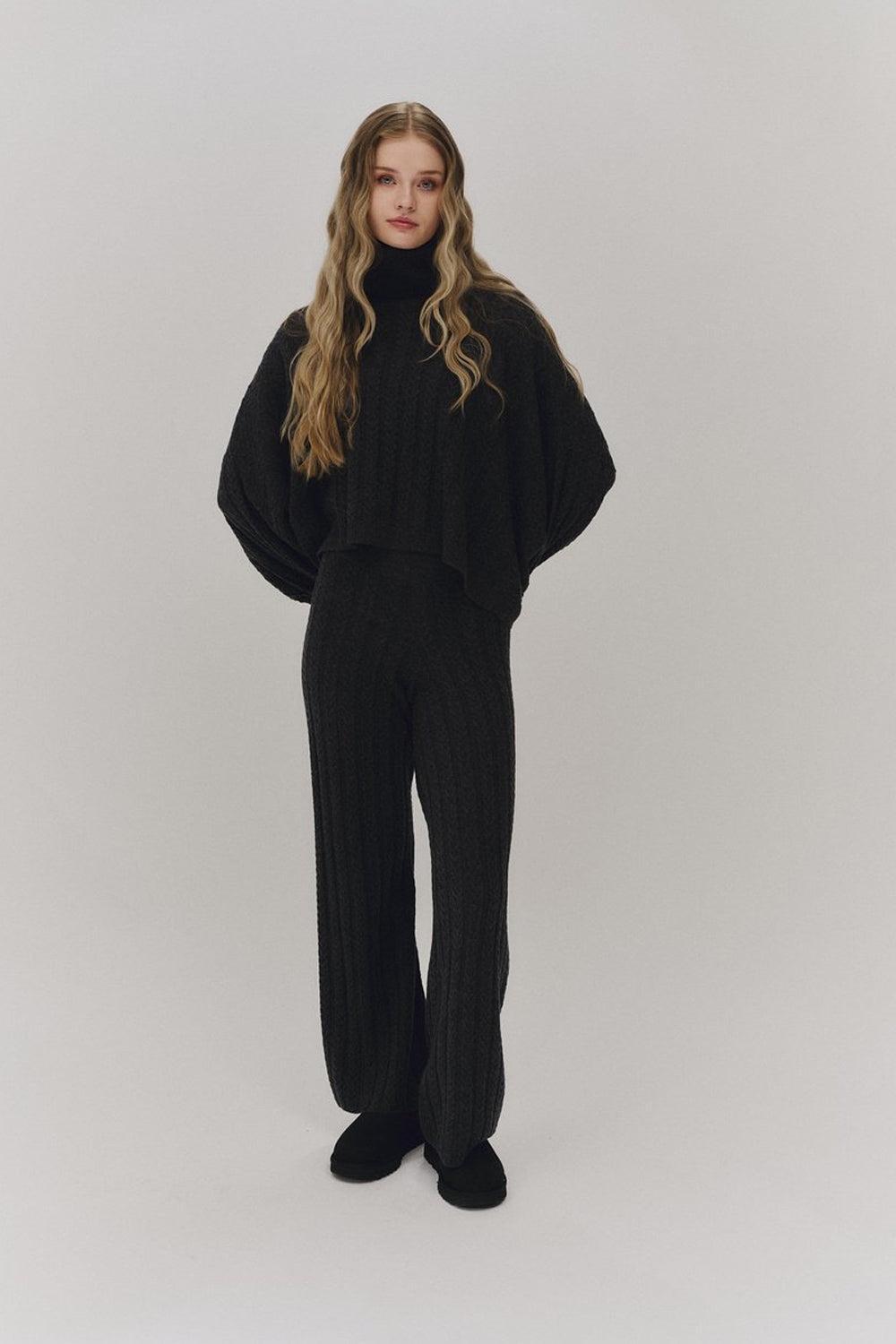 Hein Wool Pant Dark Grey