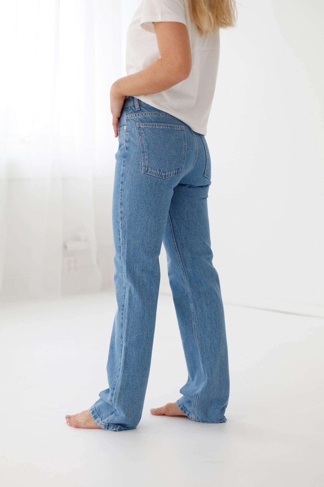 High Rise Easy Boot Light Blue
