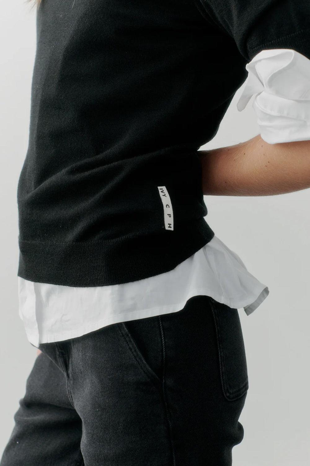 IVY-Essex SS O-neck knit black