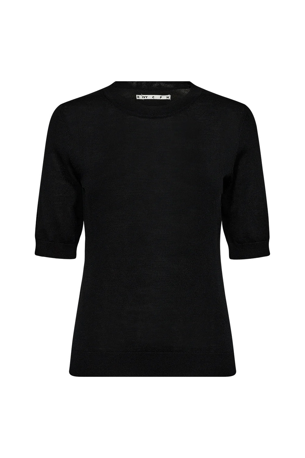 IVY-Essex SS O-neck knit black