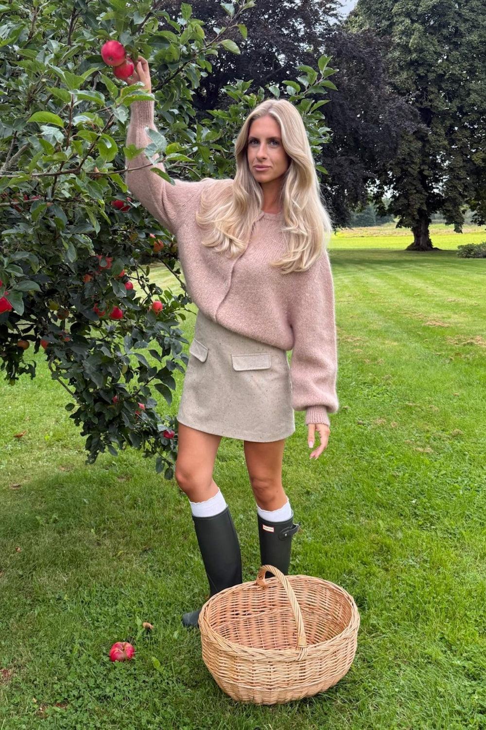 Ida Cardigan Dark Beige