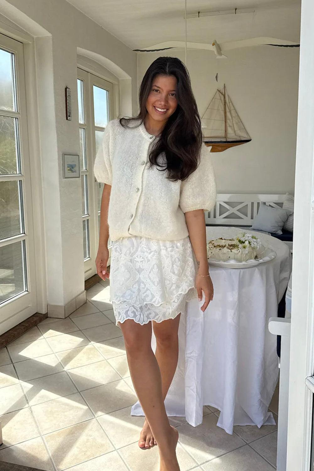 Ida SS Cardigan White