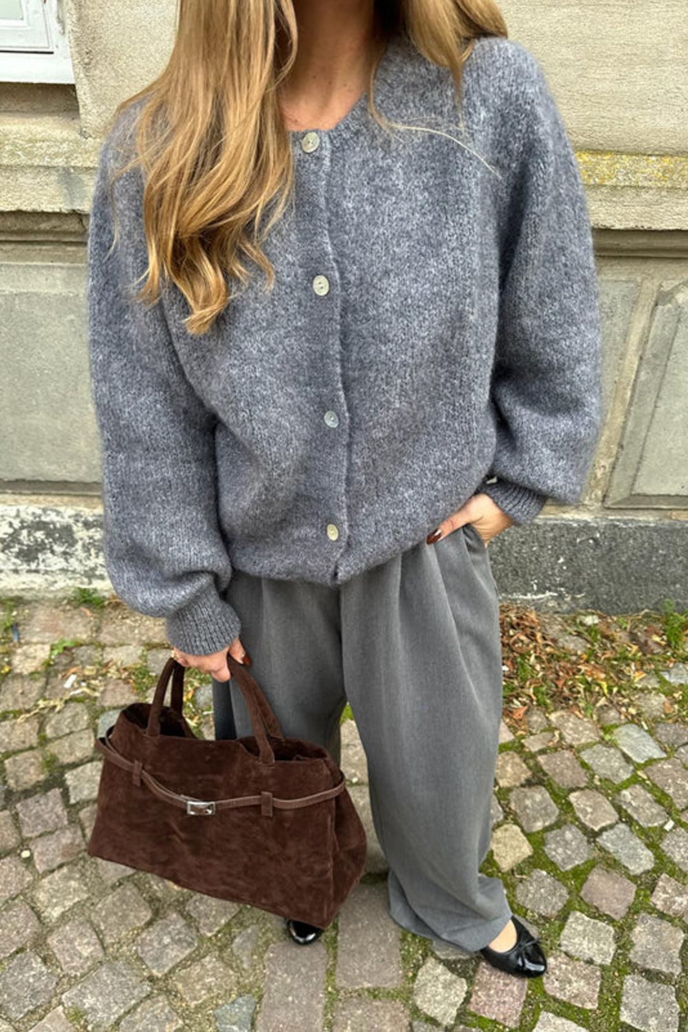 IdaIC Cardigan Dk Grey