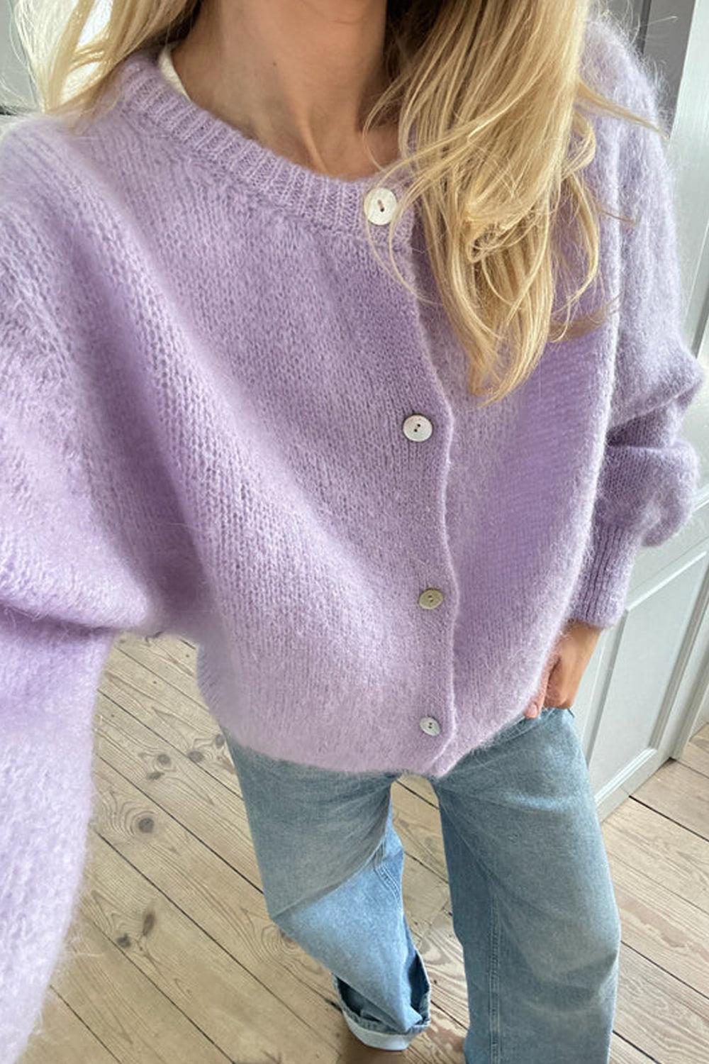 IdaIC Cardigan Light Purple