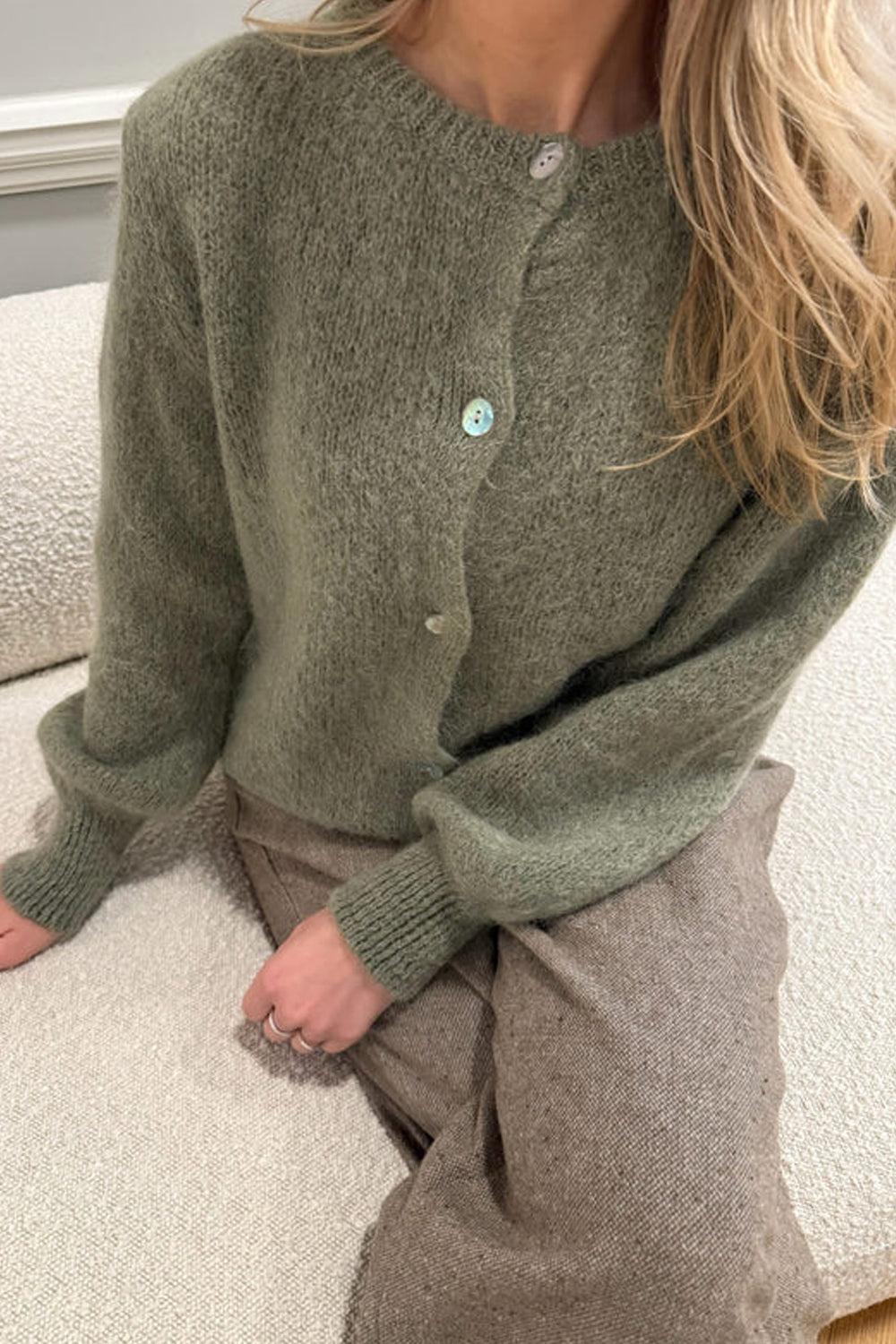 IdaIC Cardigan Olive