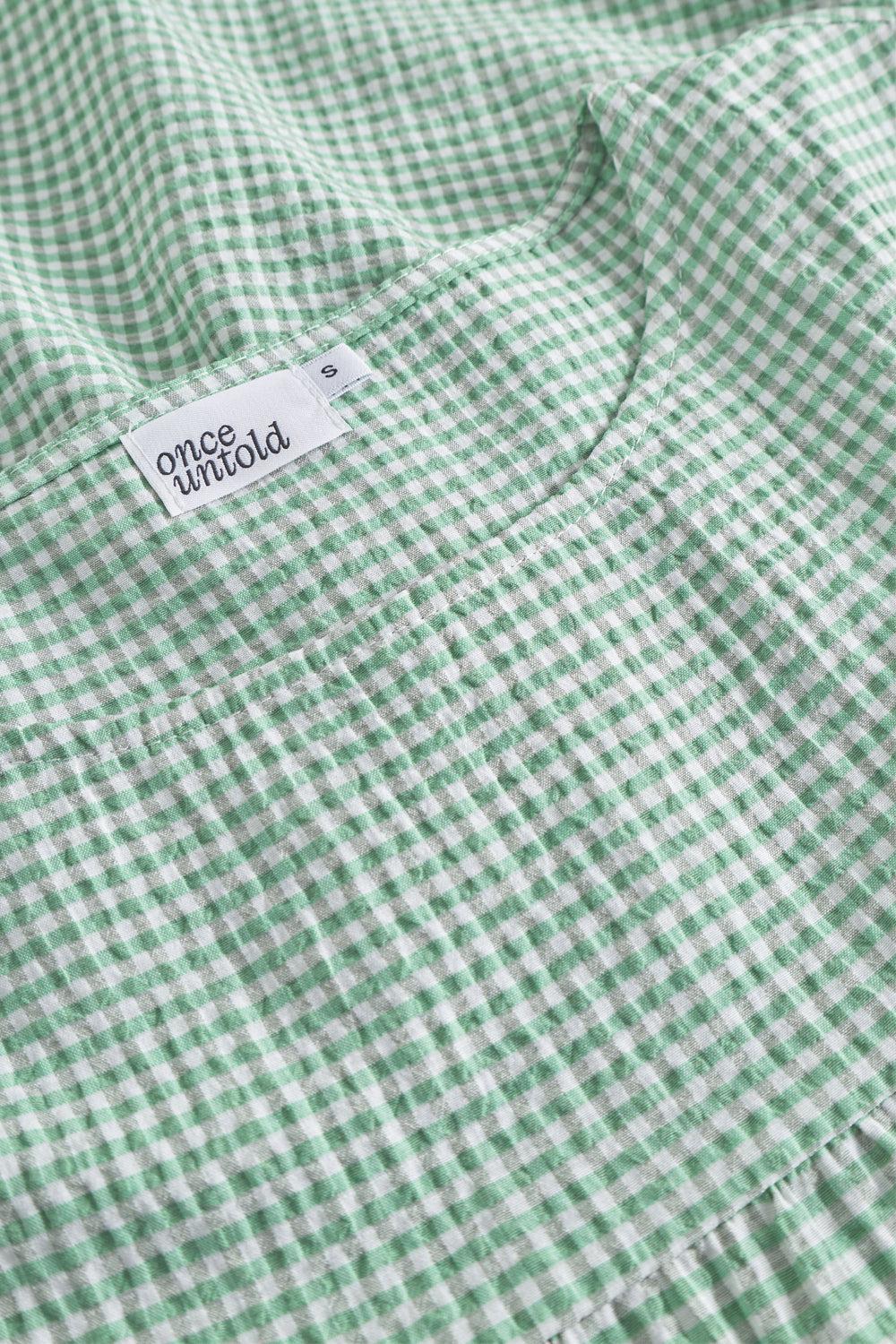 Indiana Dress green/white