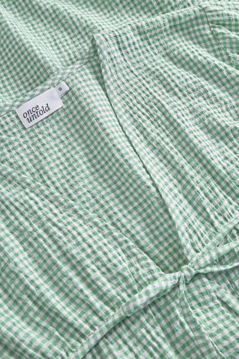 Indiana String Blouse green/white