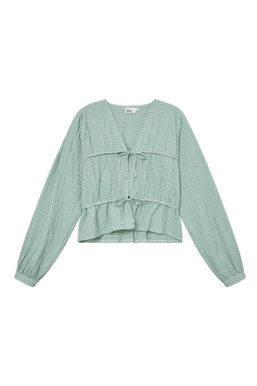Indiana String Blouse green/white
