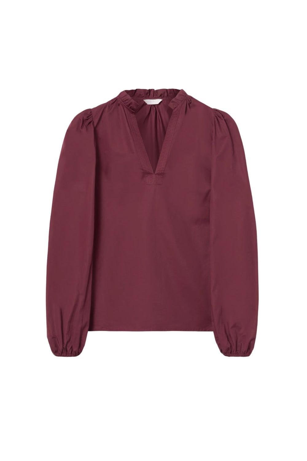 Infinity Blouse Dark Red