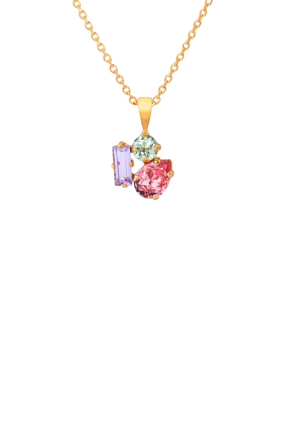 Isa Necklace Gold Pastel Combo