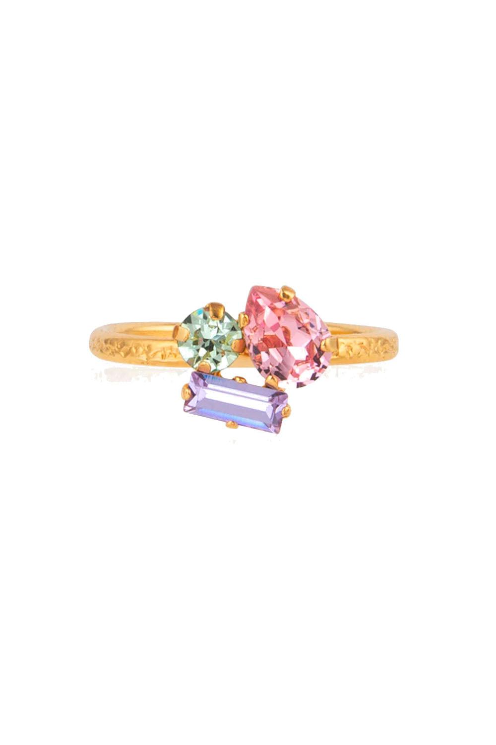 Isa Ring Gold Pastel Combo