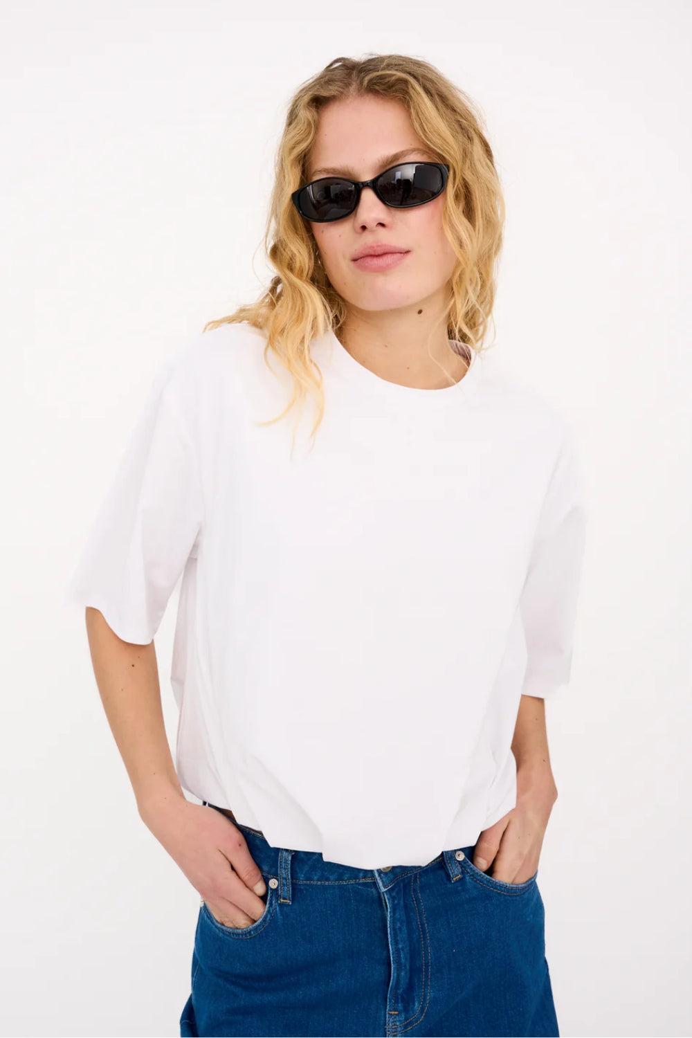 Ivy Baily Balloon Sleeve Shirt White
