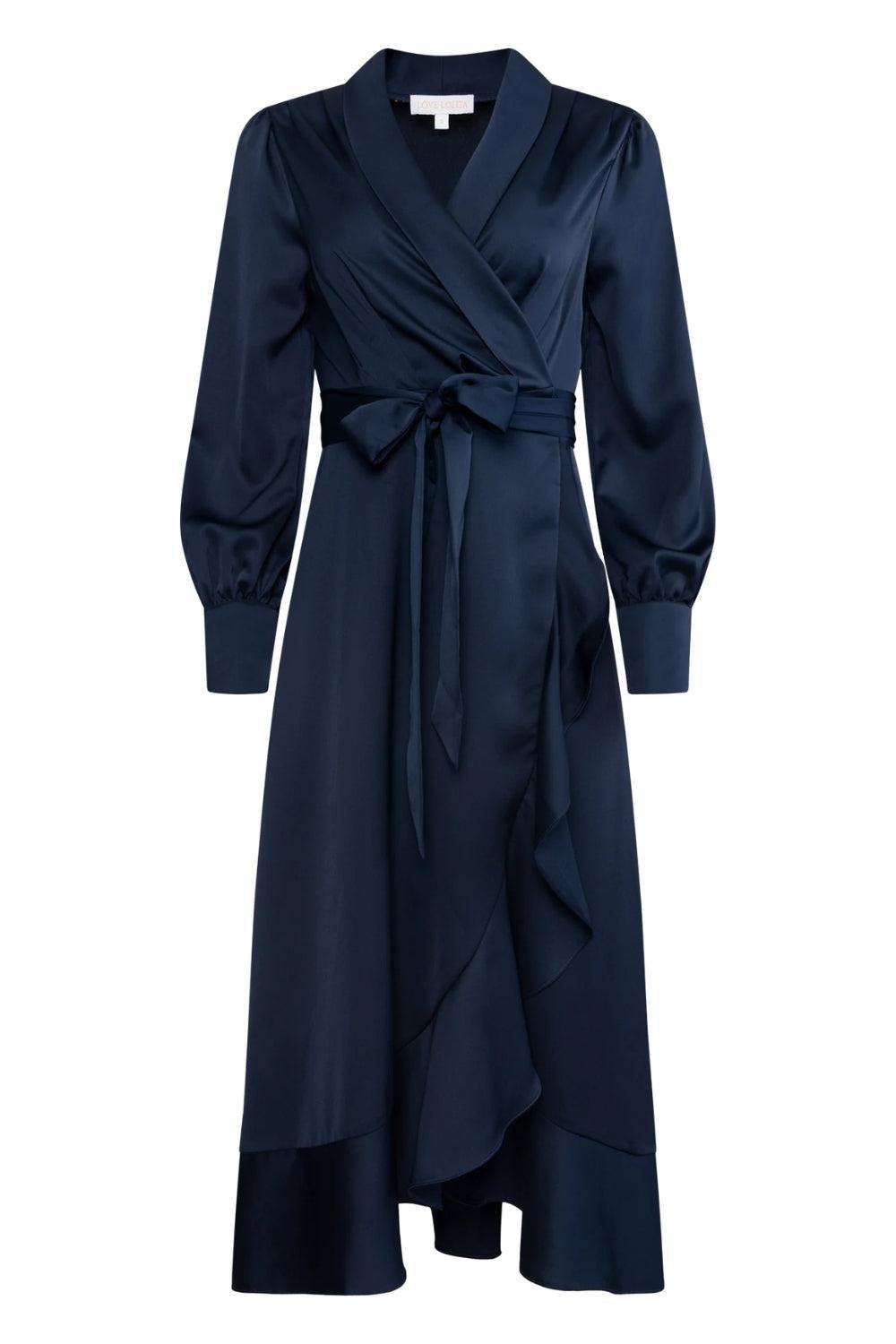 Iza Midi Dress Navy