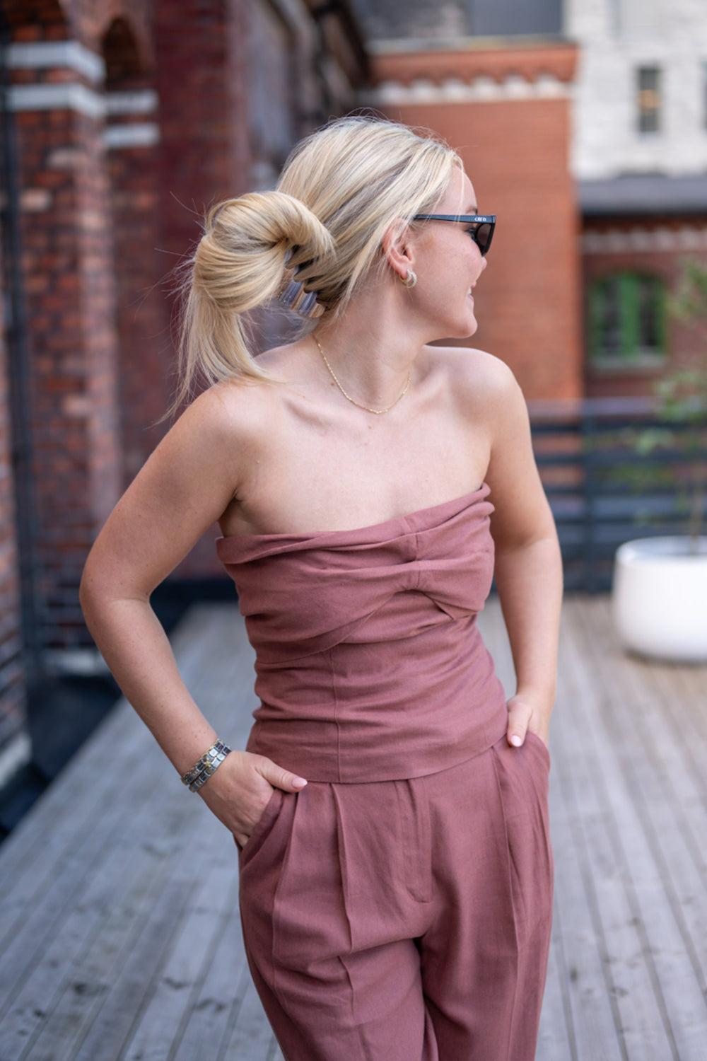 Izza Top Terracotta