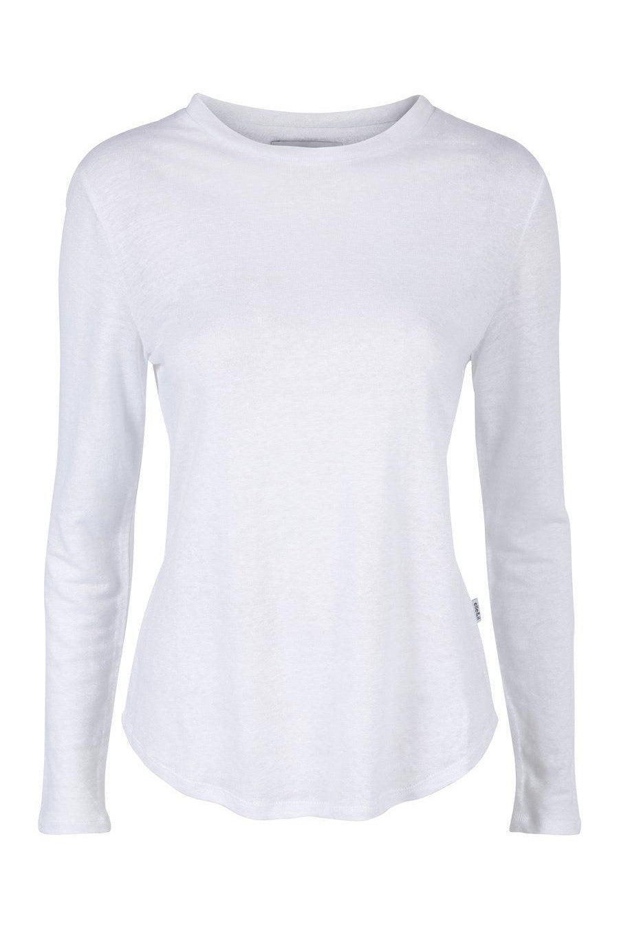 Jacqueline Linen Long Sleeve Hvit