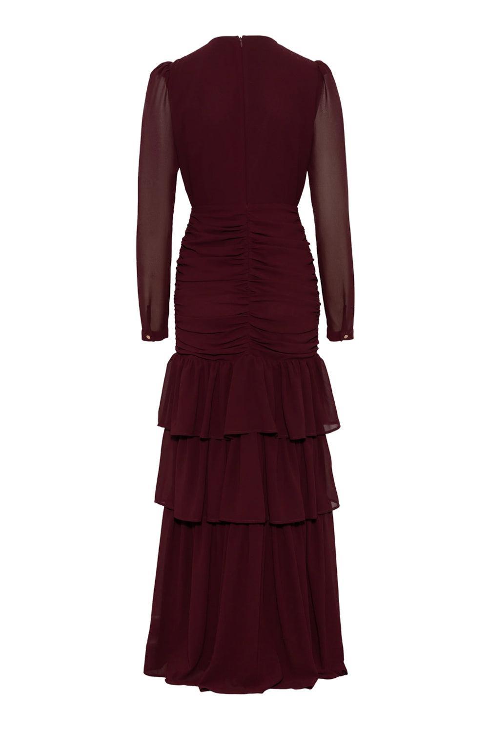 Jenna maxi Dress Burgundy
