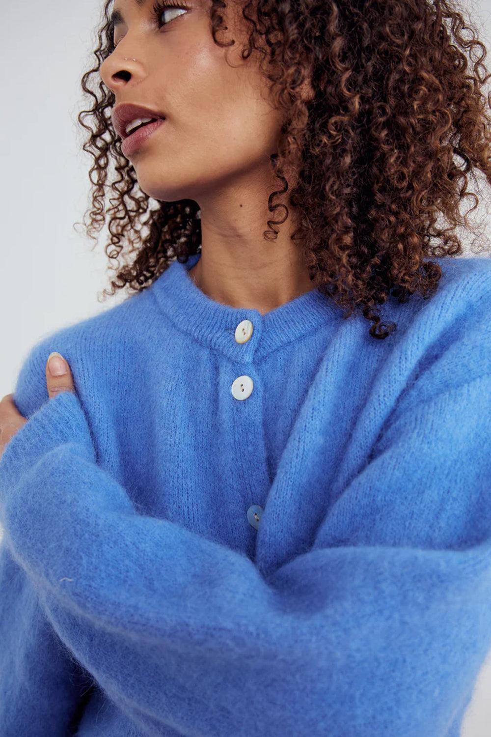 Kae Knit Cardian Dove Blue