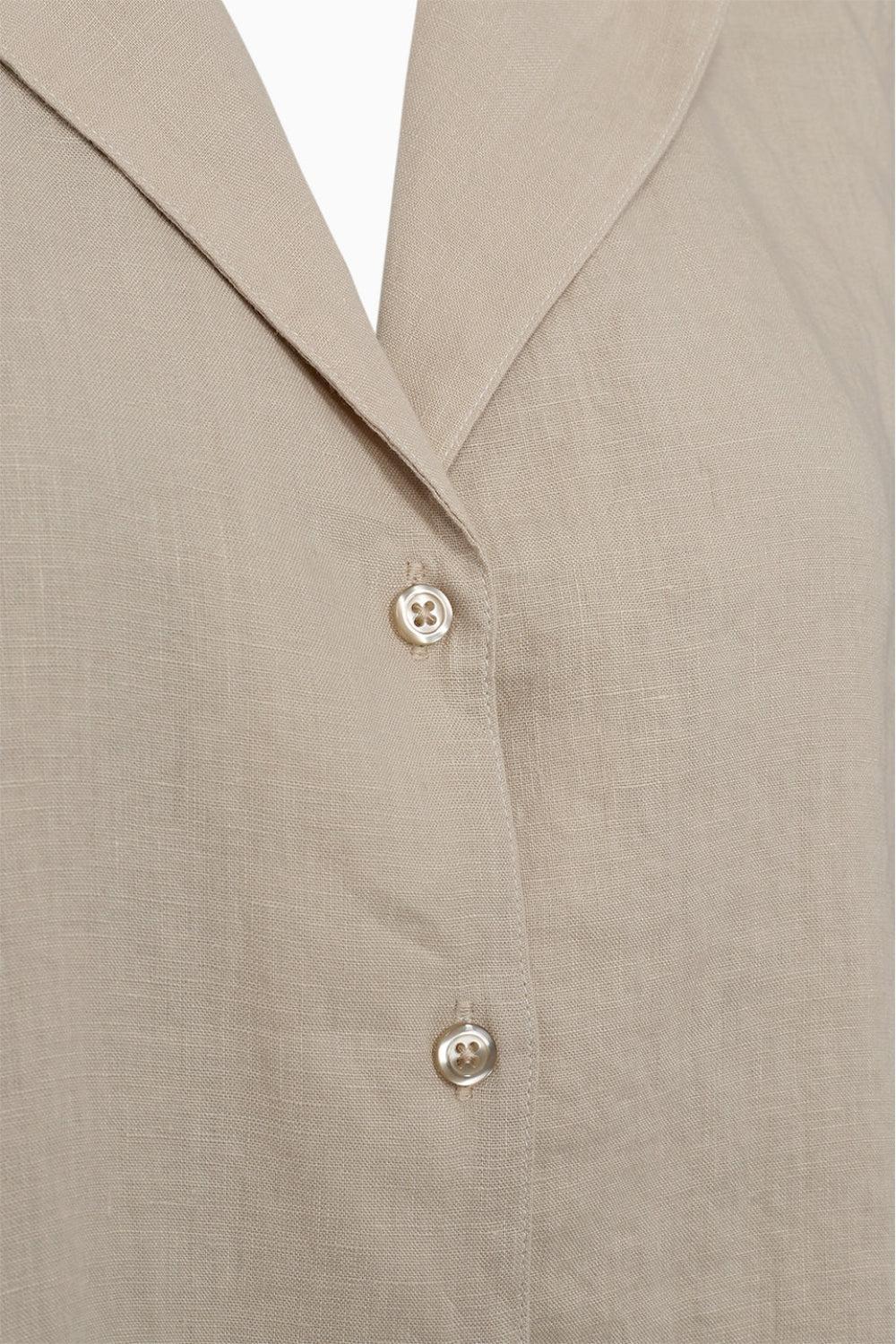Karmey SS Linen shirt Beige