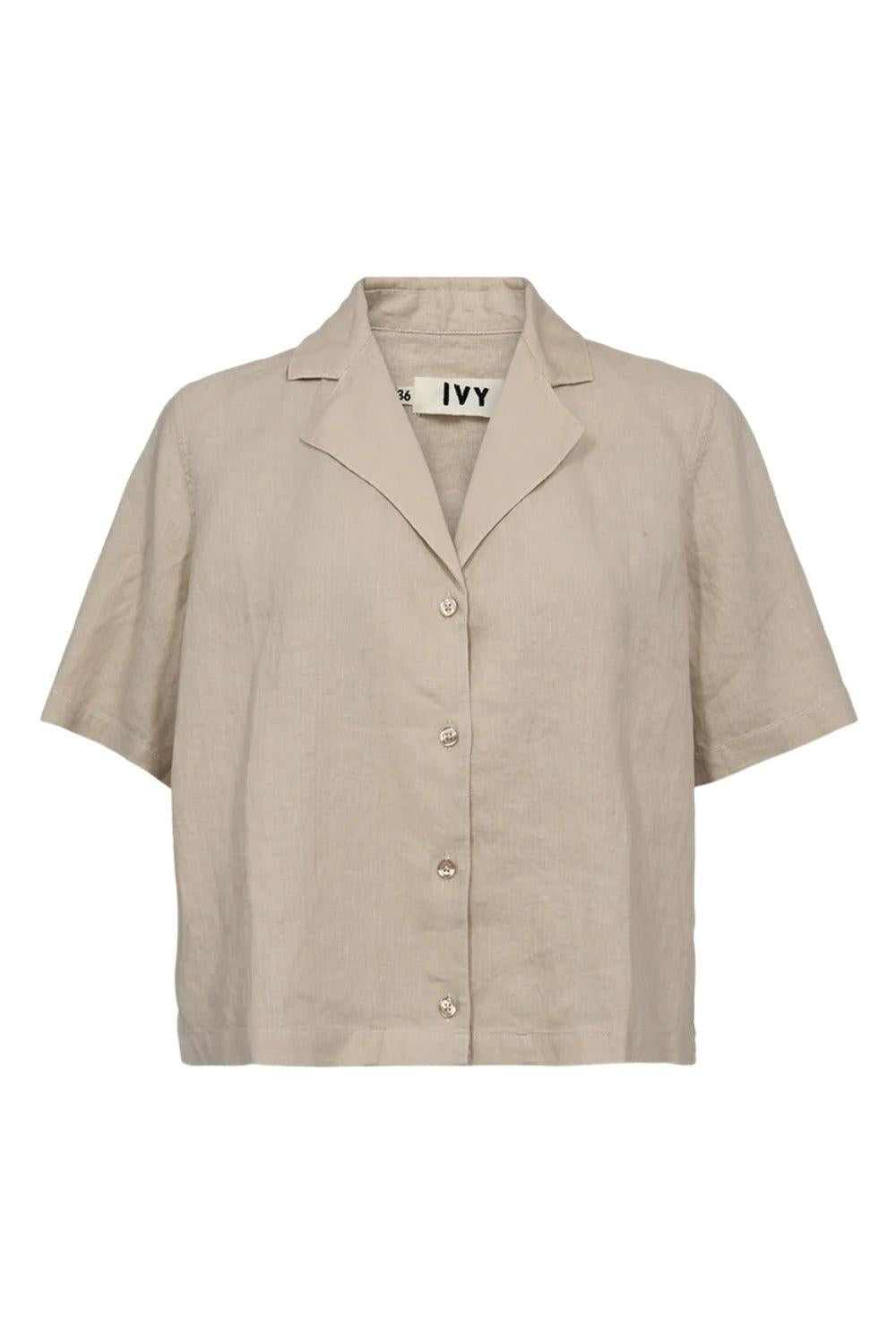 Karmey SS Linen shirt Beige
