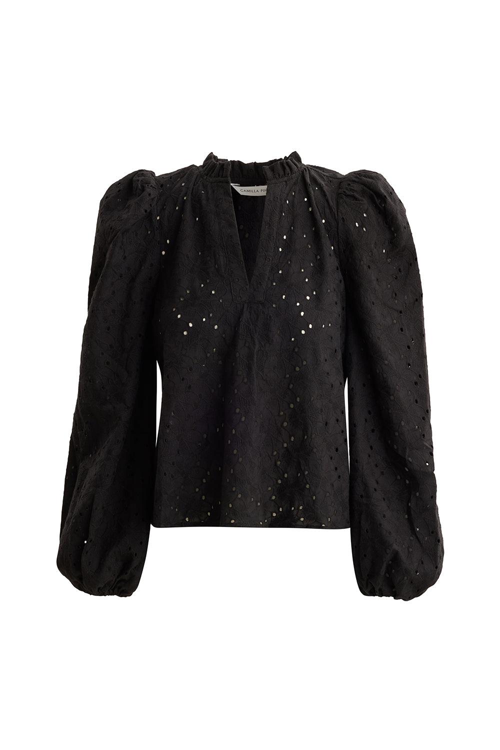 Karro Blouse Black Flower Lace