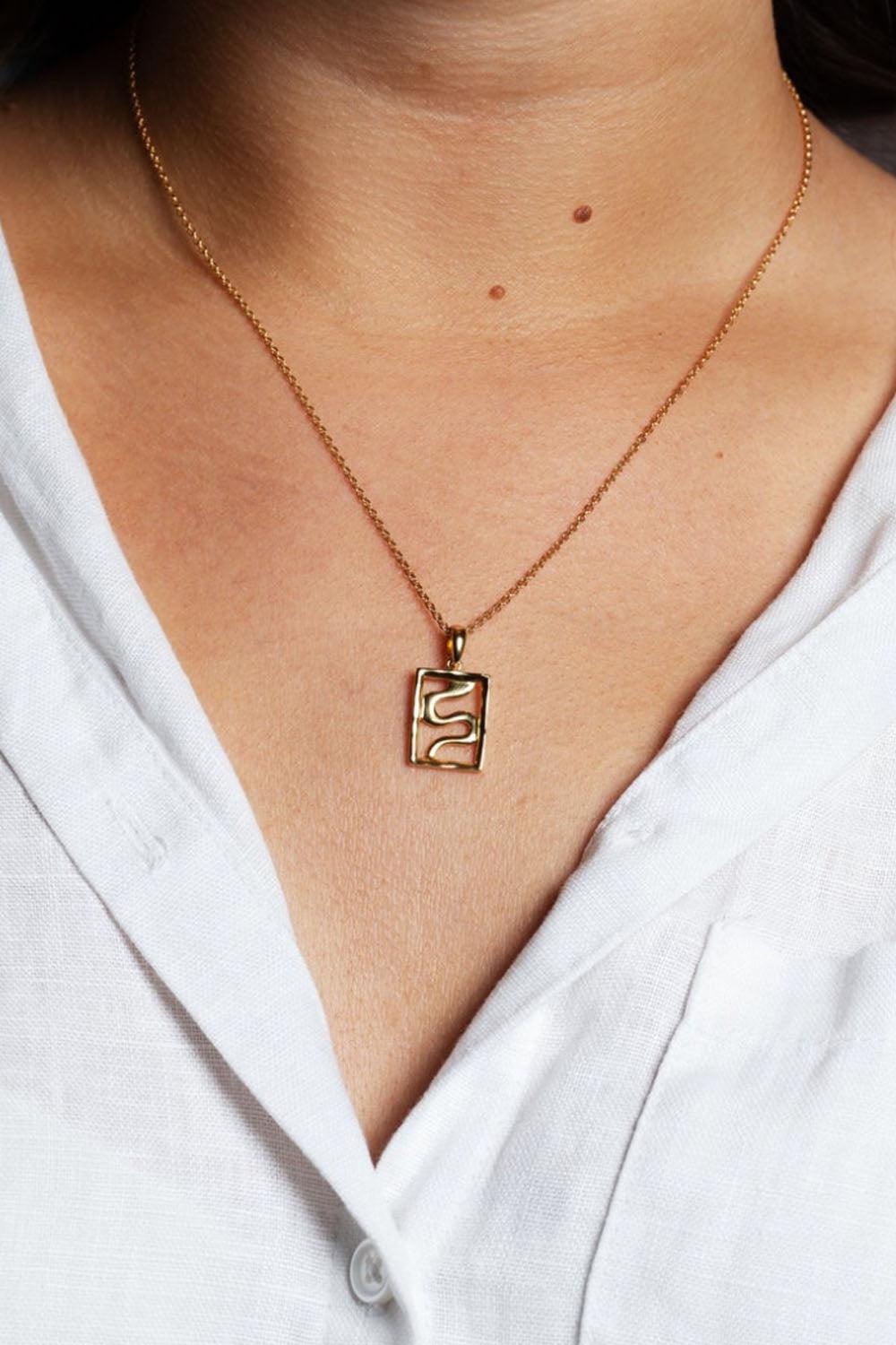Kathrine Fisker X Sistie Chain with Pendant Gold Plated