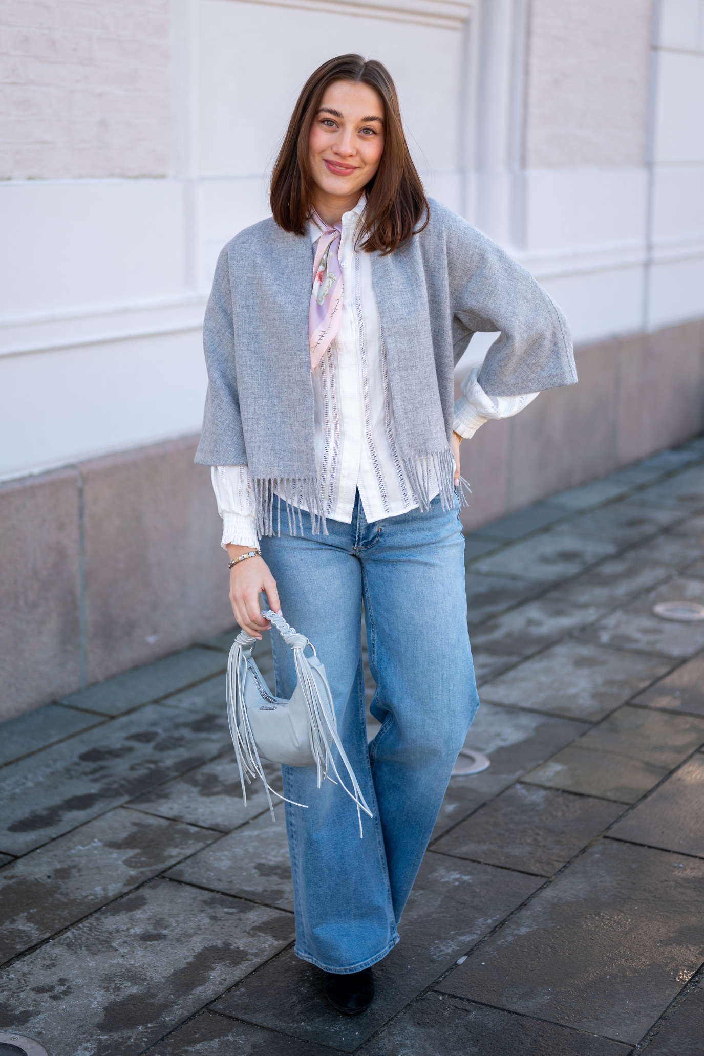 Keyla Lambswool Jacket Lt. Grey Mel