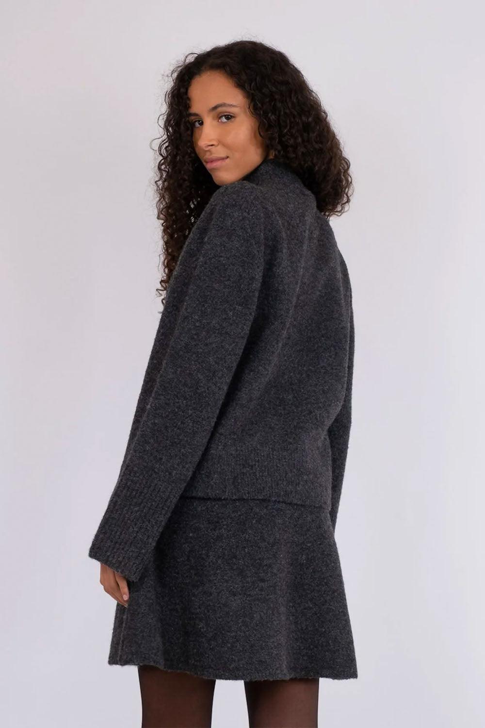 Kiara Knit Blouse Anthracit