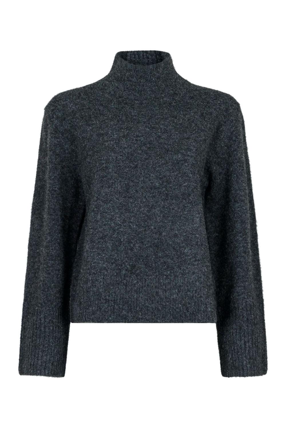 Kiara Knit Blouse Anthracit