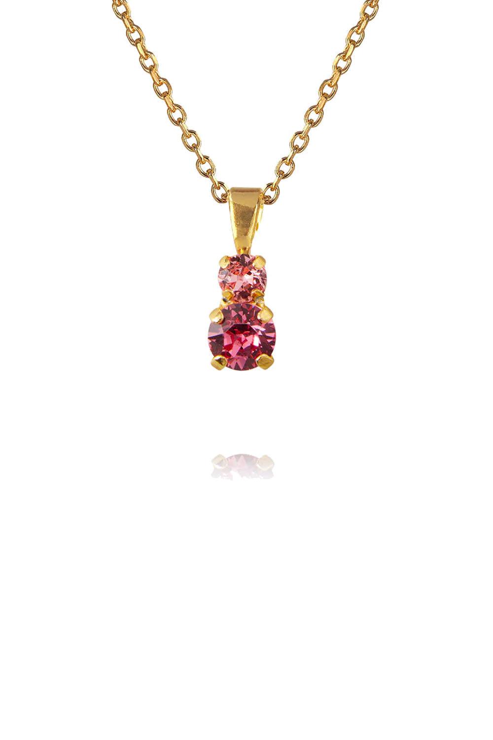 Leah Necklace Gold Rose Combo
