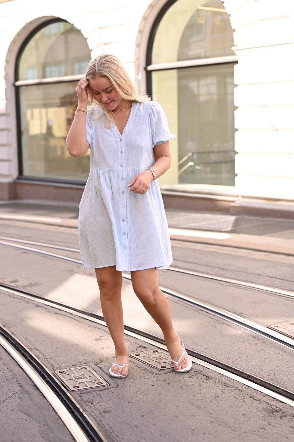 Leontine Dress Blue
