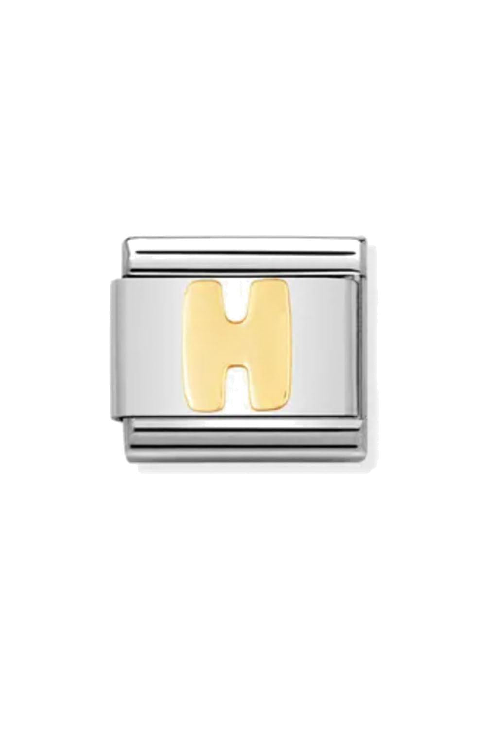 Letter 18k Gold H