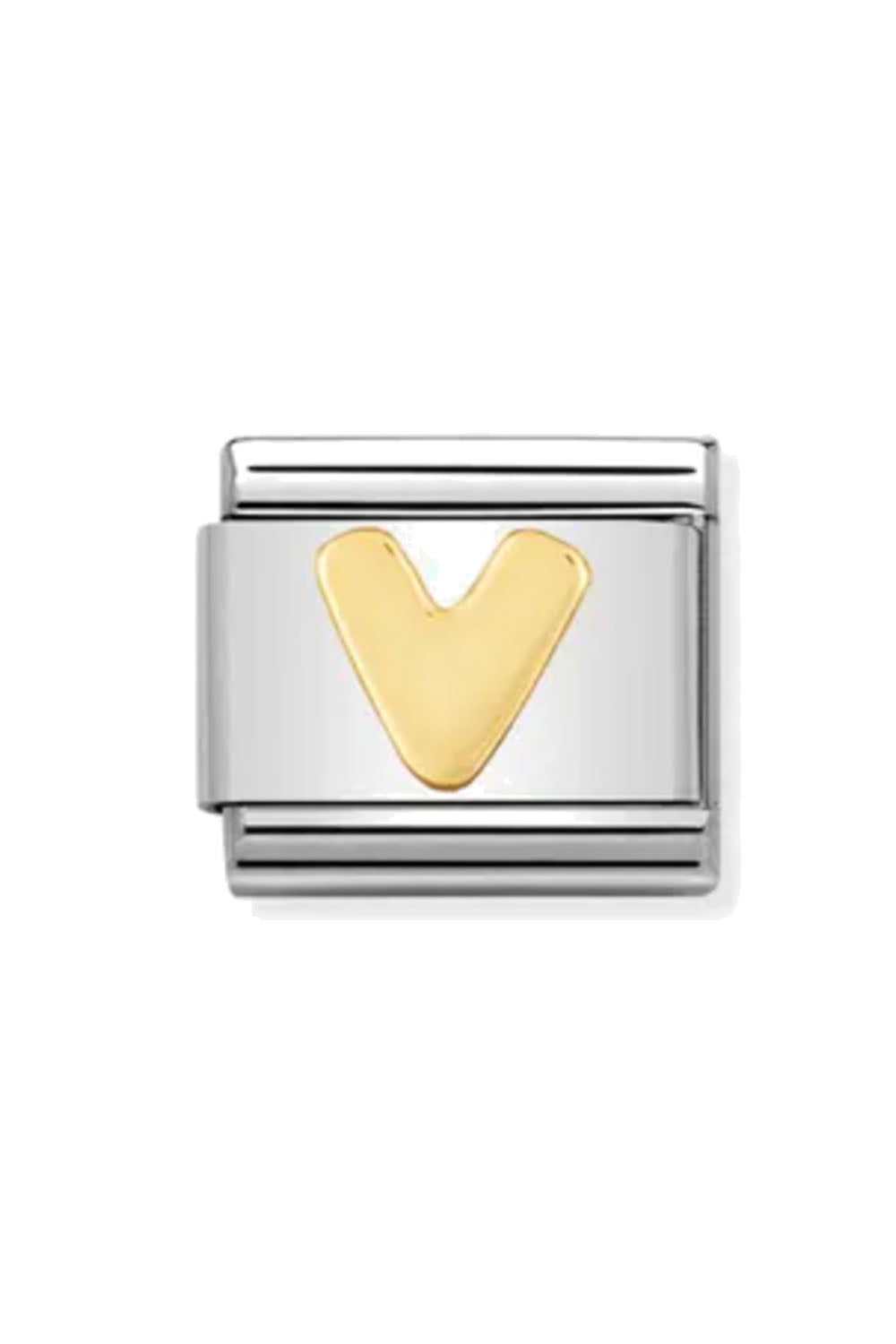 Letter 18k Gold V
