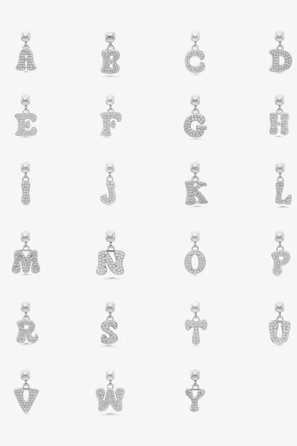 Letter Charm Silver